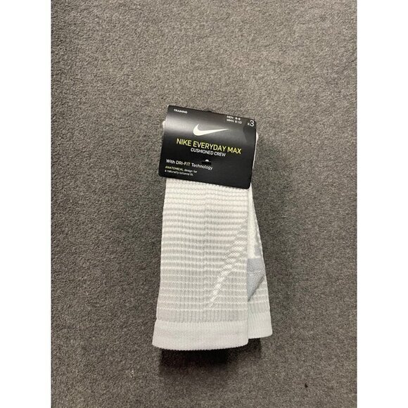 𝅺nike Everyday Max Dri-Fit Cushioned Crew Socks Size: Medium 6-8 Color: Multi - Picture 9 of 9